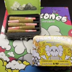 Kaws Kones Pre rolls Banana Kush Strain